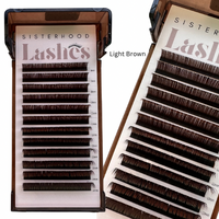 Flat Lashes | Brown  .15