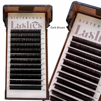 Classic Flat Lash | Dark Brown  D Curl .15